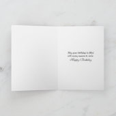 Birthday Golden Retriever Pledging Allegiance  カード (内部)