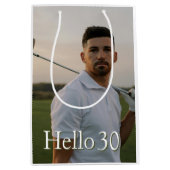 Birthday Golf-30  ミディアムペーパーバッグ (正面)