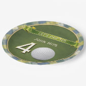  Birthday Golf / Golfing / Golfer Theme ペーパープレート (アングル)
