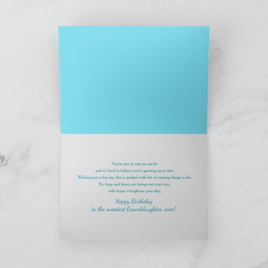 Birthday, Granddaughter,  Doll & Dollhouse カード (内部)