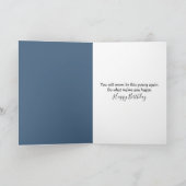 Birthday Greenland Polar Bear On an Ice Floe カード (内部)