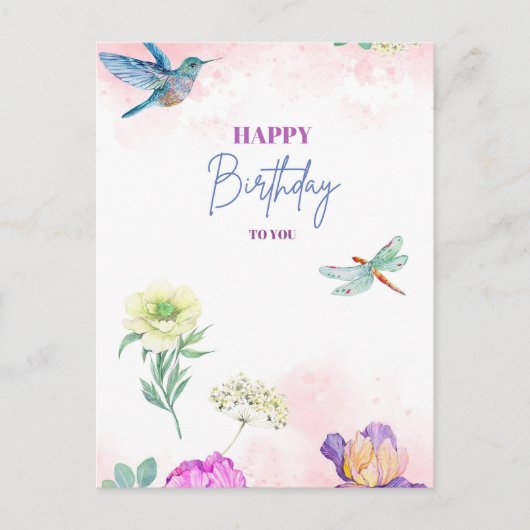 Birthday greeting card ポストカード (正面)