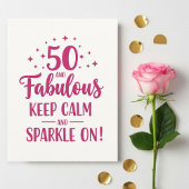 Birthday Greeting Card for Her - 50th Birthday 