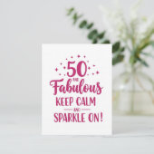 Birthday Greeting Card for Her - 50th Birthday  (スタンド正面)