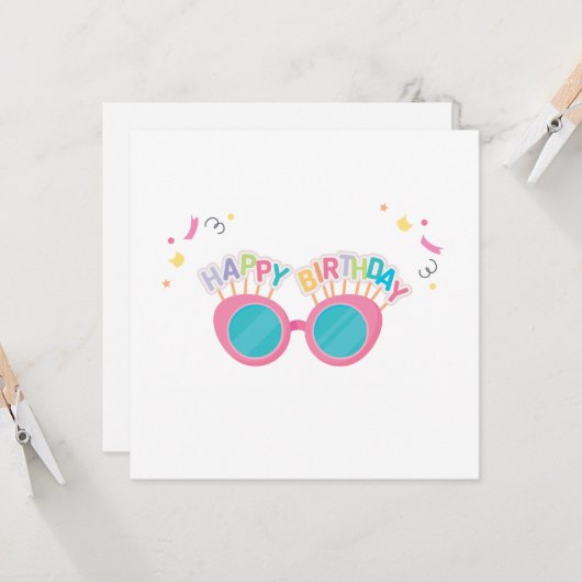 Birthday Greeting Cards カード (正面/裏面インサイチュ)