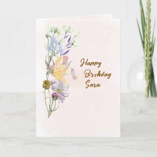 Birthday Greetings Card カード (正面)