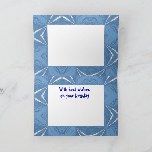 Birthday Greetings - Lion monument, Lucerne カード (内部)