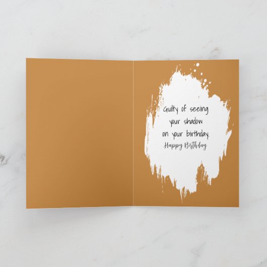 Birthday Groundhog Day Humor カード (内部)