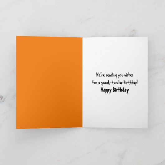 Birthday Halloween Pineapple Jack-o-lanterns カード (内部)