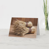 Birthday Harvest Wheat Bundles カード (正面)