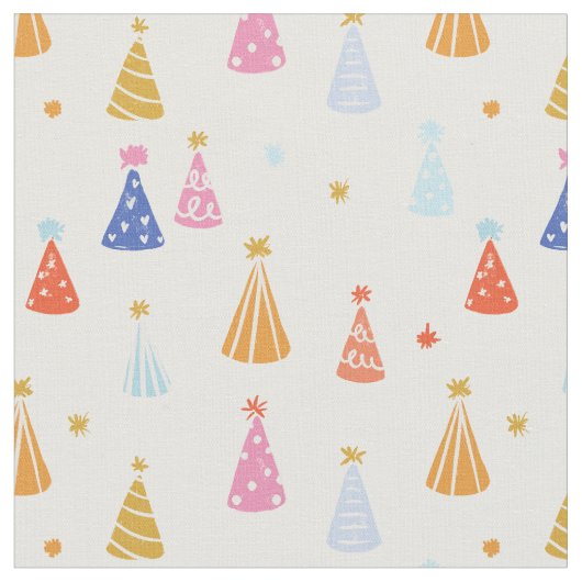 Birthday Hat multicolour rainbow  ファブリック (クローズアップ)