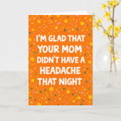 Birthday Headache カード (黄色い花)