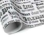 birthday headlines wrapping paper ラッピングペーパー (ロールコーナー)