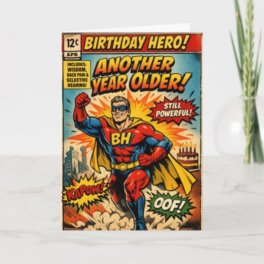 Birthday Hero - Comic Book カード (正面)