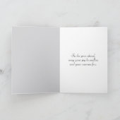 Birthday Highland Cow Licking Snowflakes カード (内部)