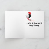 birthday hot red pepper candle カード (内部)