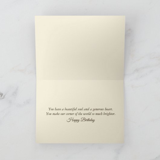 Birthday Humanity Graffiti On Brick Wall Mural カード (内部)