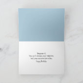 Birthday Humor Dog Family Portrait カード (内部)