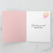 Birthday Humor Vintage Woman Portrait カード (内部)