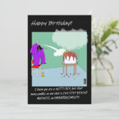 Birthday humour card for a Madness, Two tone fan (スタンド正面)