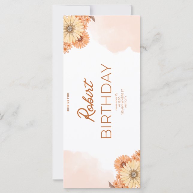 Birthday invitation (正面)