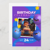 Birthday Invitation  シーズンカード (正面/裏面)
