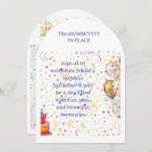 Birthday Invitation 招待状 (正面/裏面)