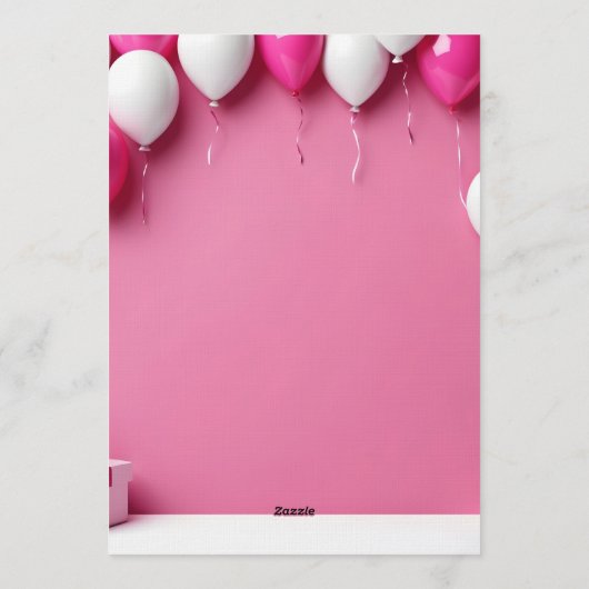 Birthday invitation 招待状 (裏面)