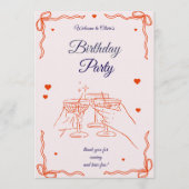 Birthday invitation 招待状 (正面)