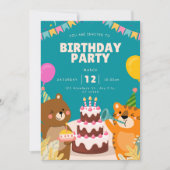 birthday invitation  招待状 (正面)