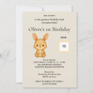 Birthday Invitation 招待状