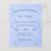 Birthday Invitation (10,8 x 14,2 cm) - Ocean Theme ポストカード (正面)
