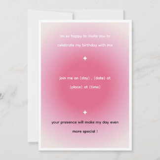 birthday invitation Card カード