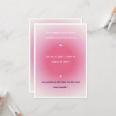 birthday invitation Card カード (正面/裏面インサイチュ)