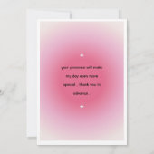 birthday invitation Card カード (裏面)