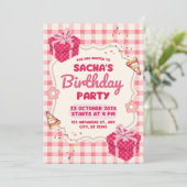 Birthday Invitation Clean Modern Minimal Style 招待状 (スタンド正面)