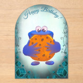 Birthday invitation - Cookie Monster アクリル招待状 (正面)