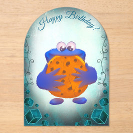 Birthday invitation - Cookie Monster アクリル招待状