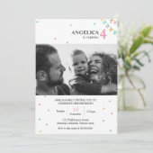 Birthday Invitation | Custom Year Number 招待状 (スタンド正面)