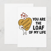 Birthday Invitation - Cute Bread Pun Party Invite 招待状 (正面/裏面)