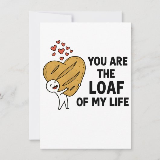 Birthday Invitation - Cute Bread Pun Party Invite 招待状 (正面)