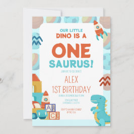 Birthday Invitation – Dino Roar Theme 招待状