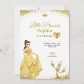 Birthday Invitation featuring a princess 招待状 (正面)