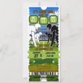 Birthday invitation Football match ticket 招待状 (正面)