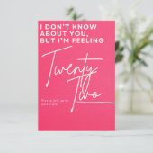 Birthday Invitation for 22  招待状 (スタンド正面)