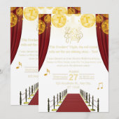 Birthday Invitation Minimal Elegant Modern Design 招待状 (正面/裏面)
