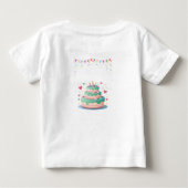 Birthday Invitation Neon Party Night Vibes ベビーTシャツ (裏面)