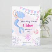 Birthday Invitation Under the Sea Birthday 招待状 (スタンド正面)