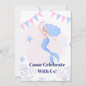 Birthday Invitation Under the Sea Birthday 招待状 (裏面)