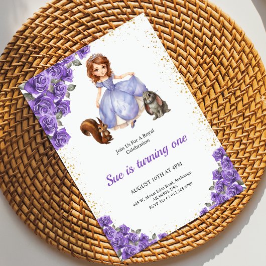 Birthday Invitation with fairy tale theme 招待状